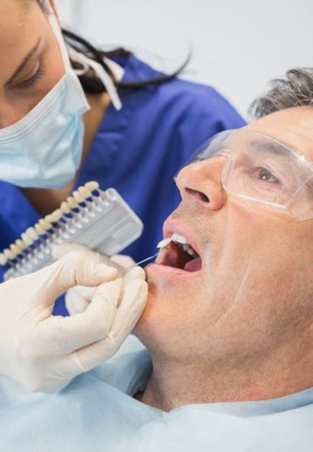 Patient in Lutz getting dental veneers